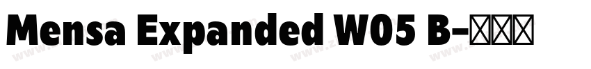 Mensa Expanded W05 B字体转换